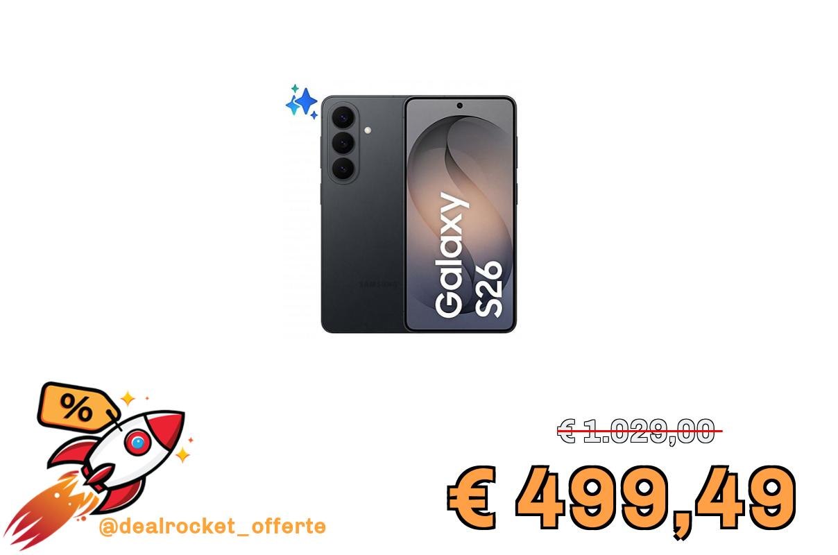 Samsung Galaxy S26 – 256GB, Black (disponibile in tutte le colorazioni)