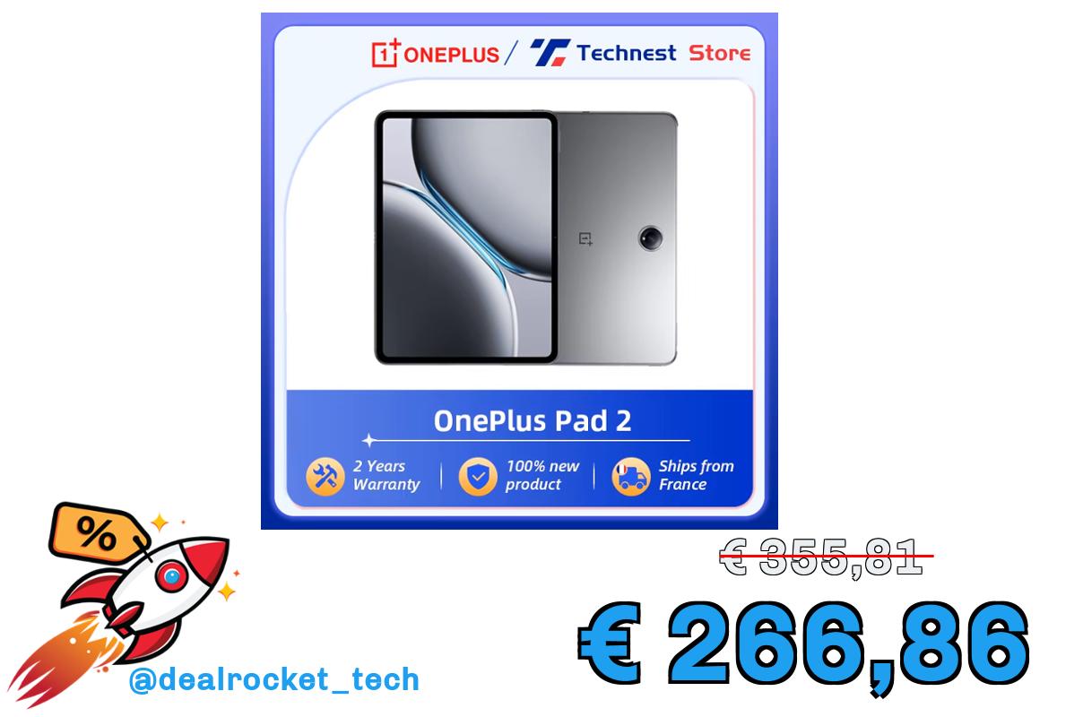 Versione globale OnePlus Pad 2 Tablet 12GB 256GB Snapdragon 8 Gen 3 Chipset 3K 12 pollici Display 9510mAh Batteria