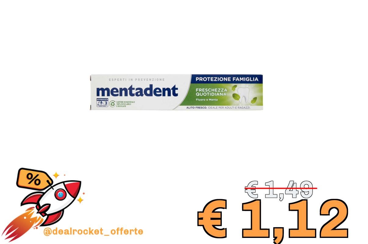 Mentadent Dentifricio Protezione Famiglia Freschezza, 75ml