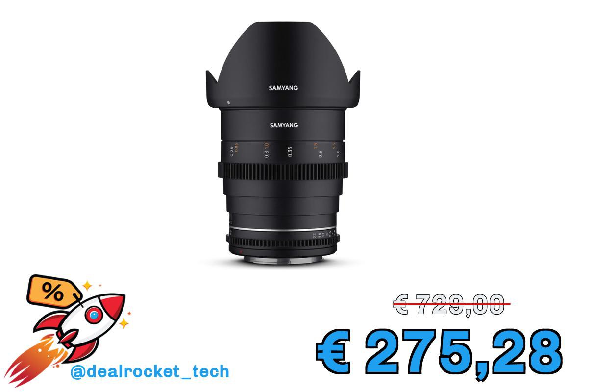 Samyang T1.5 M II 24 mm Obiettivo Grandangolare Cine e Video