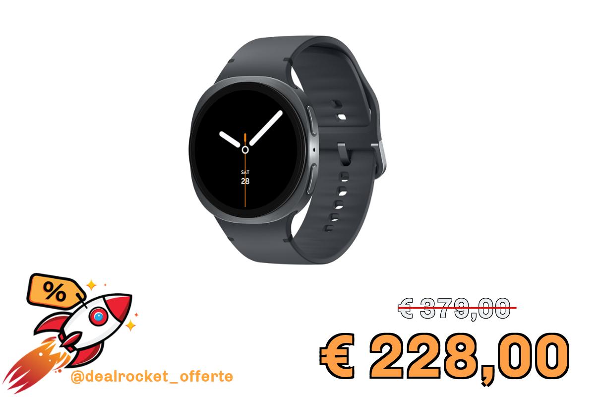 Samsung Galaxy Watch8 (Dark Gray, BT, 40mm) Smartwatch Galaxy AI, Allenatore Personale, Design Resistente agli Urti, Processore 3nm, Monitoraggio Attività Fisica e Sonno, One UI 8 [Versione Italiana]