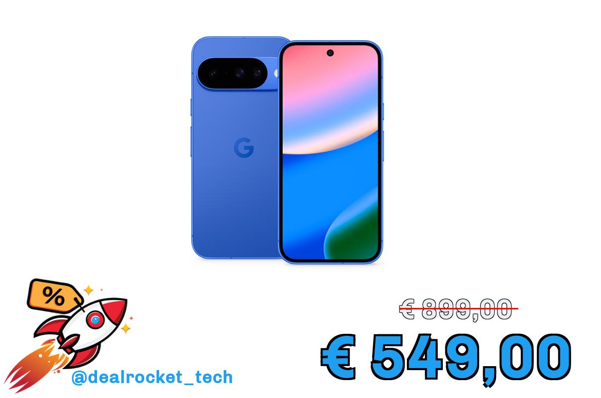 Google Pixel 10 - Smartphone Android sbloccato con Gemini, tripla fotocamera posteriore avanzata, autonomia di 24 ore e display Actua 6,3" - blu indaco, 128GB