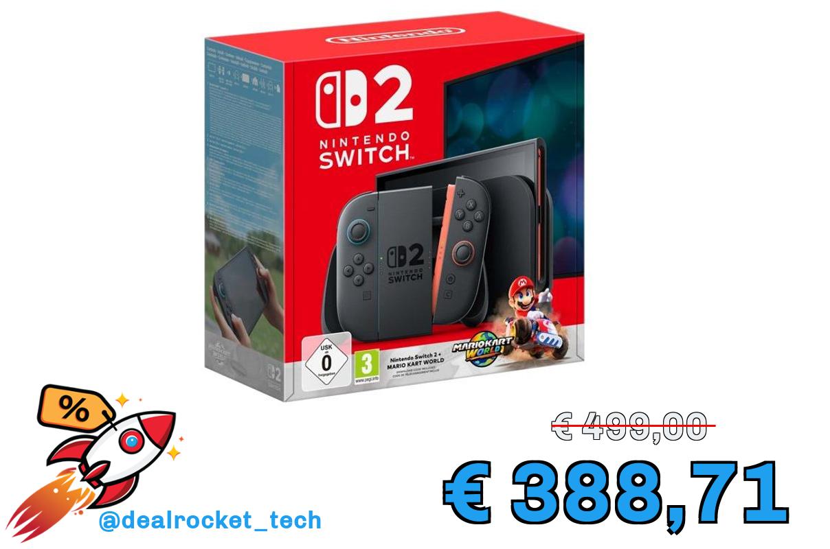 Console Nintendo Switch 2 + Mario Kart World EU
