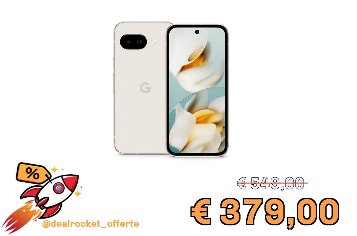 Google Pixel 9a – Smartphone Android sbloccato con fotocamera AI, batteria che dura tutto il giorno e funzioni di sicurezza avanzate – grigio creta, 128GB