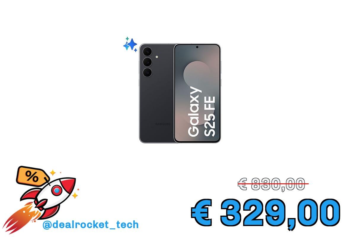 Samsung Galaxy S25 FE – 256GB, Jet Black