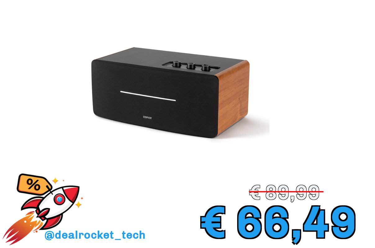 Edifier D12 Diffusore da scaffale - Stereo Bluetooth Casse Audio Wireless Altoparlanti Computer - 70 W