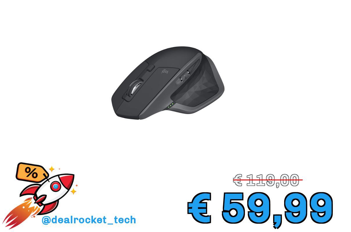 Logitech MX Master 2S wireless mouse Bluetooth Edition, multistrato, scorrimento veloce, ergonomico, ricaricabile, collega fino a 3 computer Mac/PC, Grafite