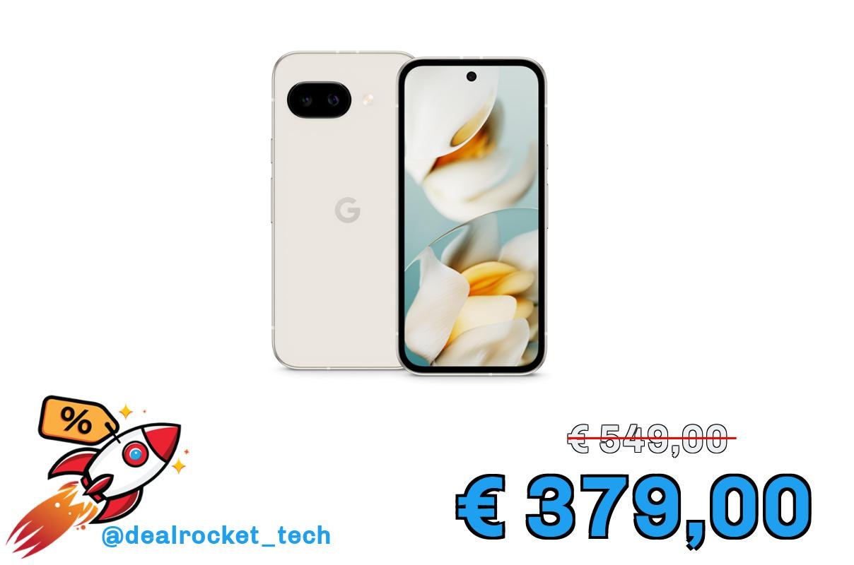 Google Pixel 9a – Smartphone Android sbloccato con fotocamera AI, batteria che dura tutto il giorno e funzioni di sicurezza avanzate – grigio creta, 128GB