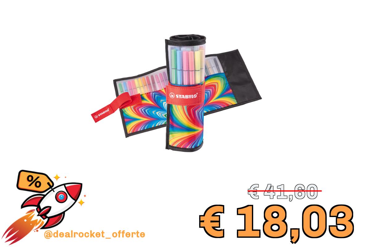 STABILO Pen 68 - Pennarello Premium - Rollerset con 25 colori assortiti - ARTY Edition
