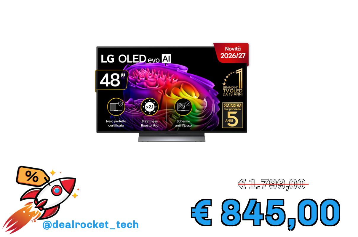 LG OLED evo AI 48 Pollici, Serie G6S 2026 Smart TV 4K - OLED48G66LS