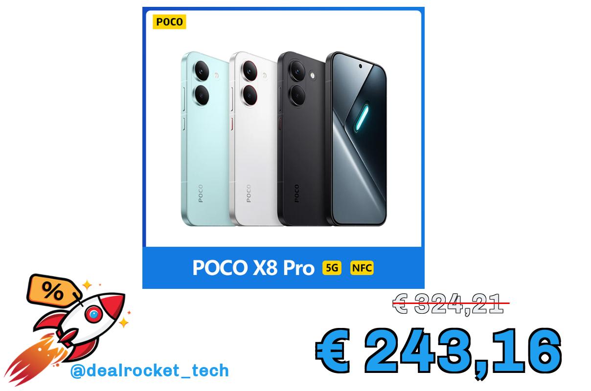 POCO X8 Pro 5G – Dimensity 8500-Ultra, Display 6.59″, NFC