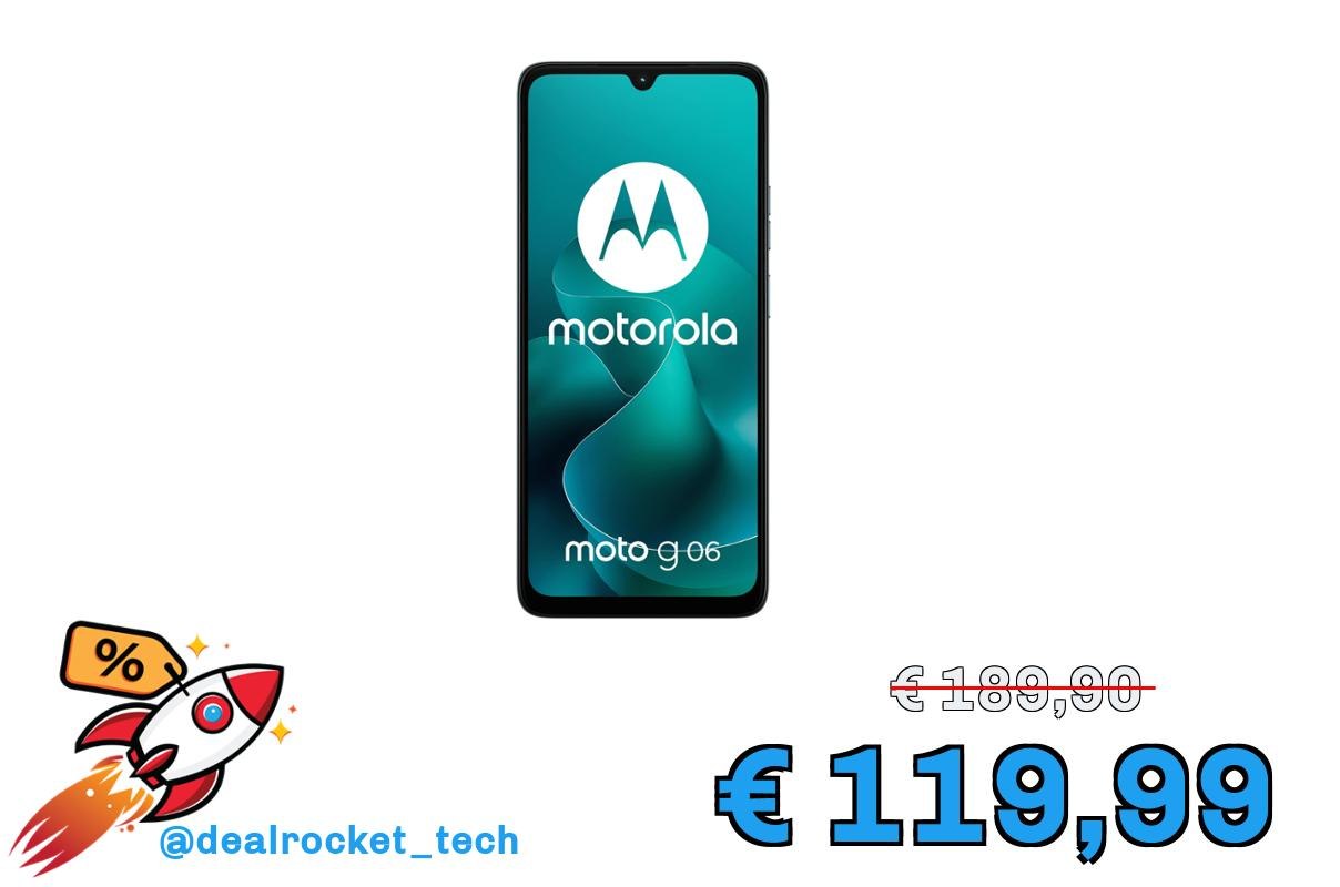 Motorola moto g06 (8/256GB, Fotocamera 50MP+flicker cam, selfie 8MP, Display HD+ 6.88", MediaTek Helio G81 Extreme, 5100mAh, Android 15), Tapestry