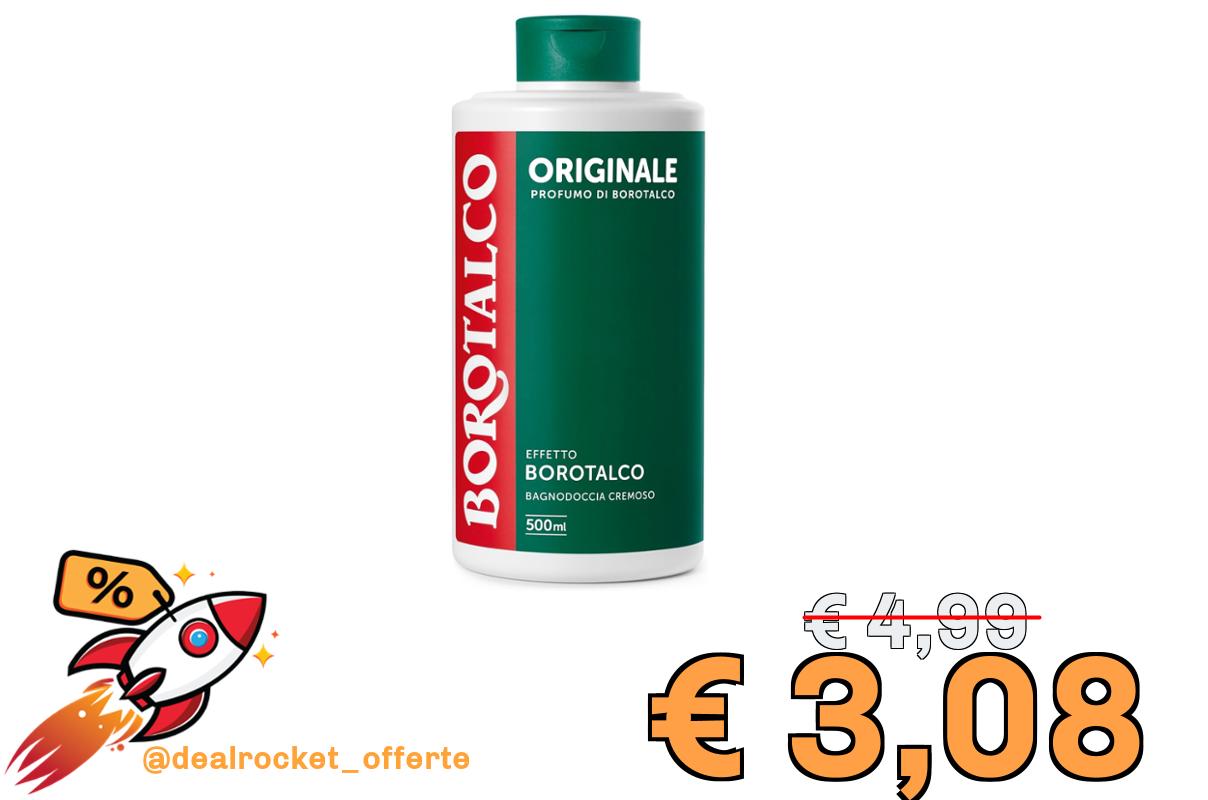 Borotalco Bagnodoccia Originale, Profumo di Borotalco, 500 ml