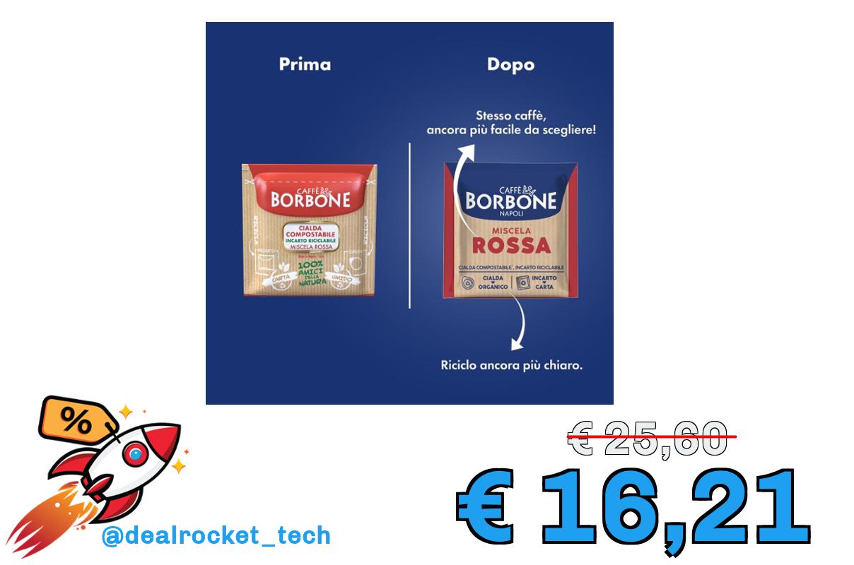 Caffè Borbone – Miscela Rossa – Cialde in carta filtro ESE da 44 mm – Box da 150 pz