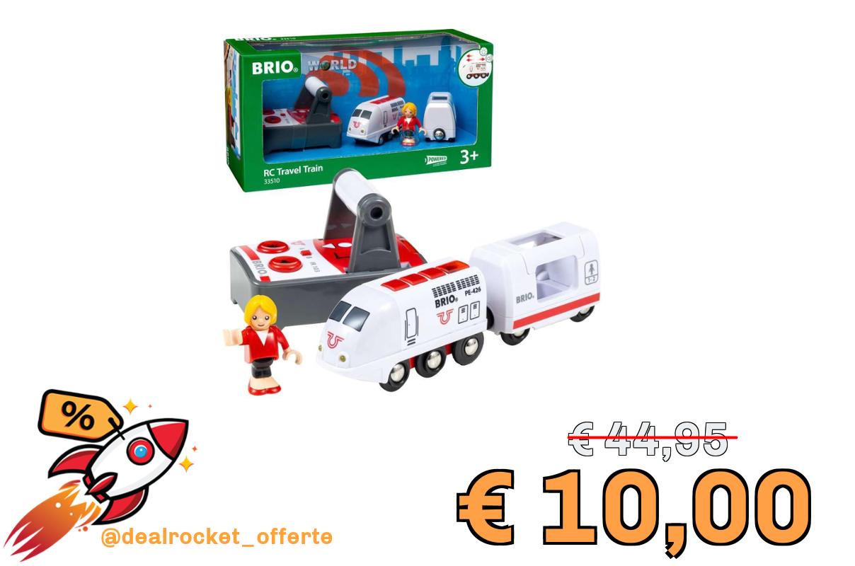 BRIO World – Treno Passeggeri Telecomandato | Accessorio Pista In Legno Per Bambini | Treno Brio Bambini 3 Anni O Più | Idee Regalo | Regalo 3 Anni