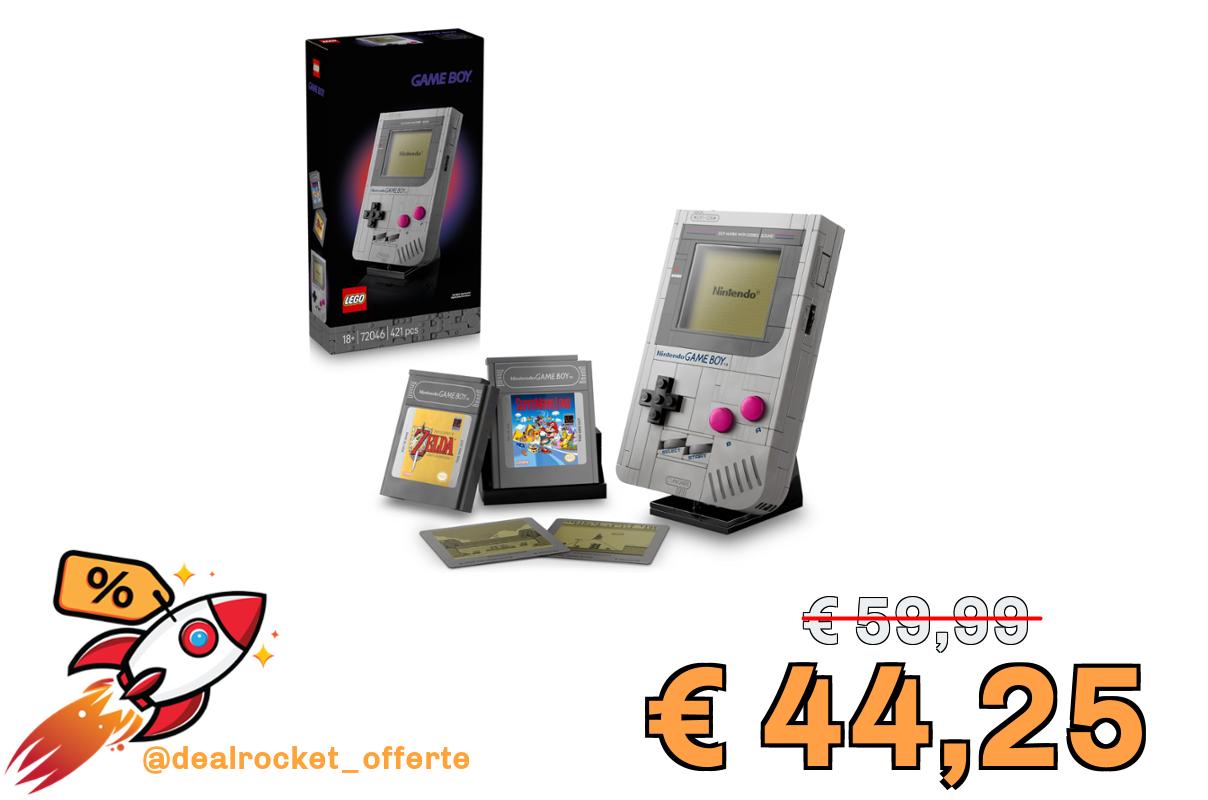 LEGO Super Mario Game Boy Set da Costruzione per Adulti - Modello da Esposizione Nintendo con 2 Cartucce con Schermi Lenticolari Incluso Zelda e Stand - Regalo Retrò per i Fan dei Videogiochi - 72046