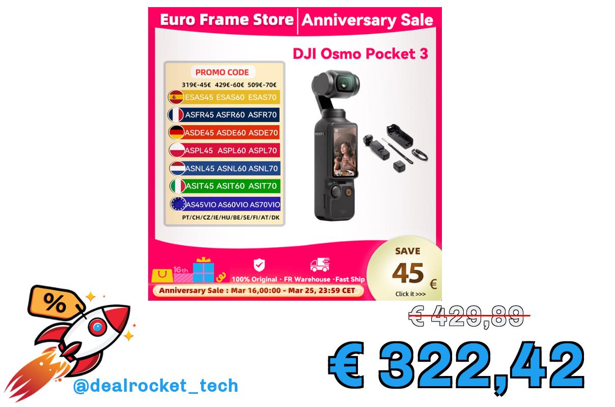 DJI Osmo Pocket 3 Power 1 pollice senso 4K/120fps Touchdisplay ruotabile da 2 pollici originale nuovo di zecca in stock