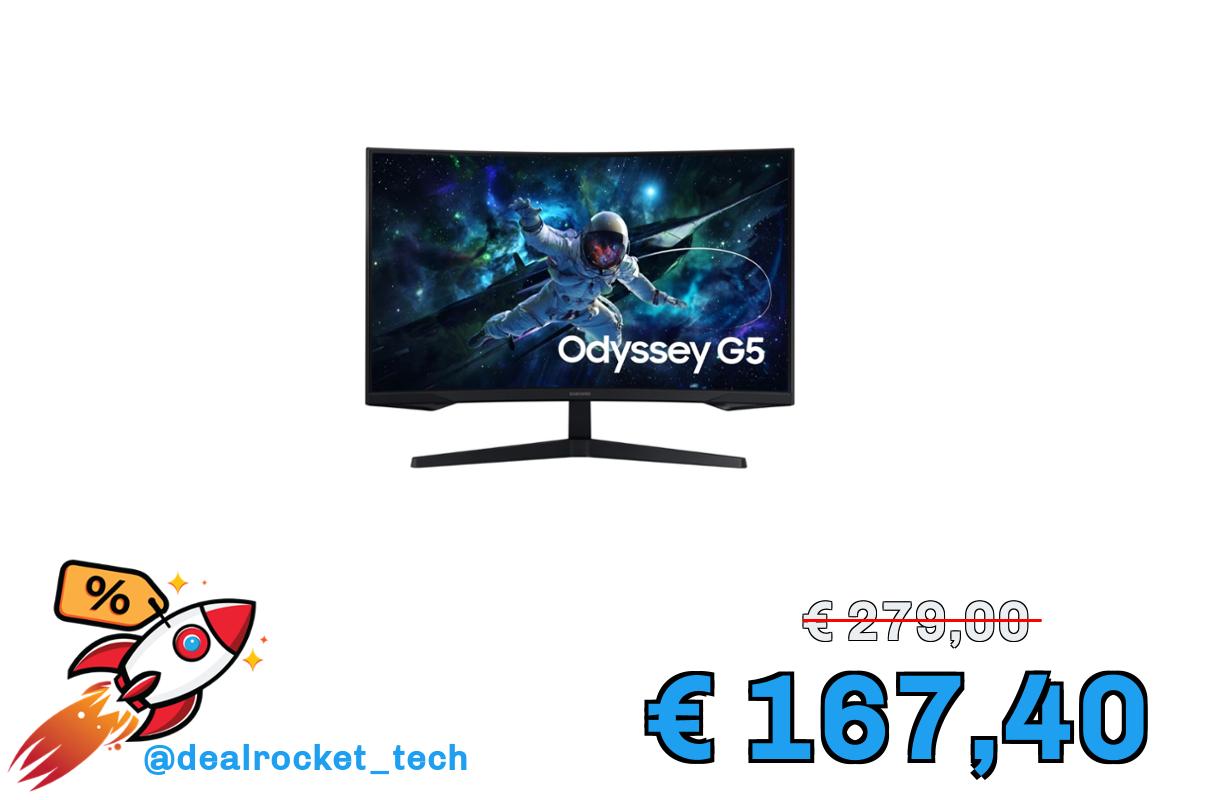 Monitor da gioco curvo QHD a 165 hz da 32 pollici Odyssey G55C | Samsung Italia