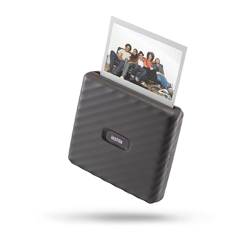 Fujifilm instax Link WIDE Mocha Grey – Stampante compatta per smartphone, Stampa a sviluppo istantaneo in grande formato WIDE, App per la personalizzazione delle foto, Dimensioni stampa 99×62 mm
