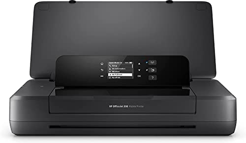 HP OfficeJet 200 Mobile Stampante a Getto di Inchiostro, Display LED, Wi-Fi, Wi-Fi Direct, App Smart, USB, Nero