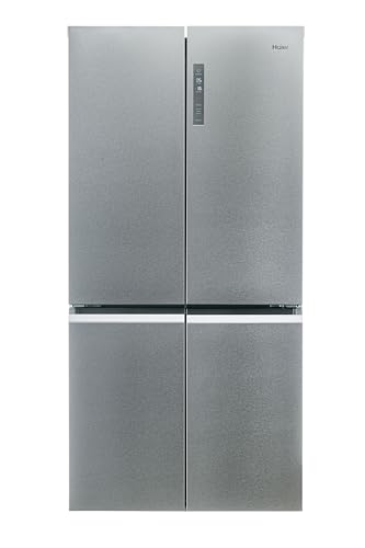 Haier Cube 90 Serie 5 Frigorifero Multidoor 4 Porte 643 L, Total No Frost, Air Surround, T-ABT Antibatterico, Inverter, Display Touch, Classe E, 190.5×74.8×90.8 cm, Inox, HCR5919ENMM