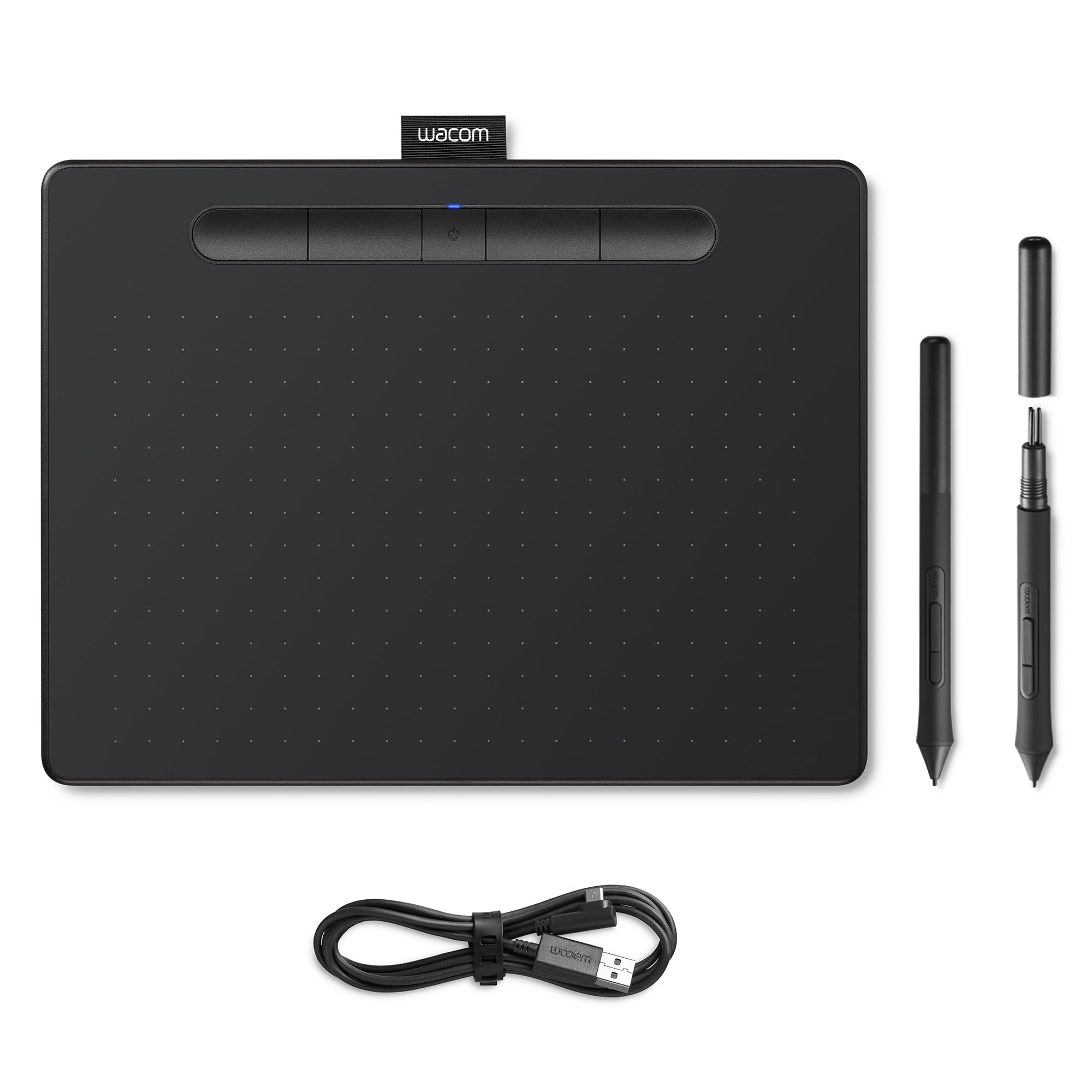 Tavoletta con Penna Wacom 6100wlk N CTL Intuos Comfort Plus Tablet Grafica PB M Nero