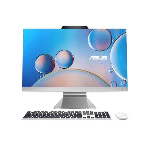 ASUS AIO F3702WFAK#B07ML1XD2K, Display 27″, 75Hz, Processore AMD Ryzen™ 5 7520U, RAM 16GB, 512GB SSD PCIE, Windows 11 Home, Bianco