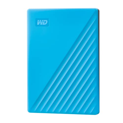 WD 2TB My Passport Hard Disk Esterno Portatile, USB 3.2 Gen 1/USB 3.0, Protezion con password, Software per la gestion e il backup, Formatto per Windows, ChromeOS and MacOS, Blu