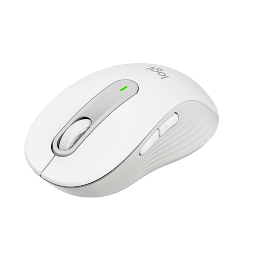 Logitech Signature M650 Mouse Wireless – Per Mani di Piccole Dimensioni, Durata Batteria 2 anni, Clic Silenziosi, Tasti Personalizzabili, Bluetooth, Compatibilità Multidispositivo – Bianco