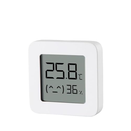 Xiaomi Mi Temperature and Humidity Monitor 2, Monitor Temperatura e Umidità, Design Elegante, Connessione Bluetooth, Schermo 1.5″ LCD, Bianco, Versione Italiana