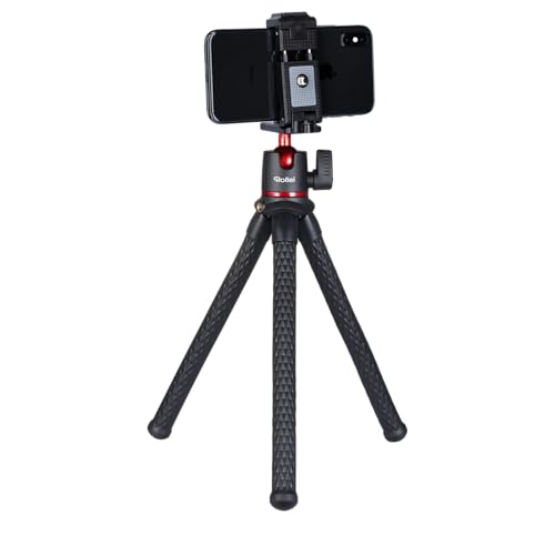 Rollei Monkey Pod 2, Mini Treppiede Flessibile con Supporto per Smartphone, Testa a Sfera e Connettore da 1/4″, 22773