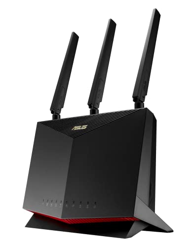 ASUS 4G-AC86U 4G+ LTE Modem Router Cat. 12 Dual-Band AC2600 mbps, Supporta Rete Ospiti con Captive Portal, Aiprotection Pro Internet Security, MU-MIMO, slot SIM