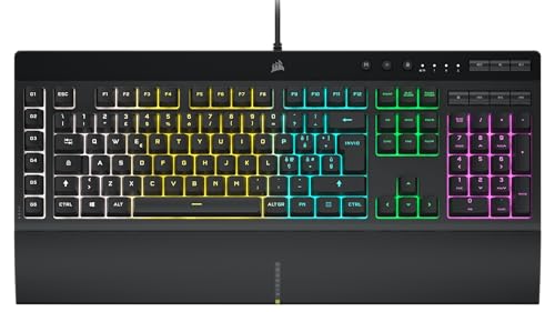 Corsair K55 RGB PRO Tastiera da Gioco Cablata a Membrana – Nero