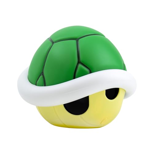 Paladone Lampada Super Mario Guscio Verde – Lampada LED decorativa, regalo per gamer, prodotto ufficiale Nintendo