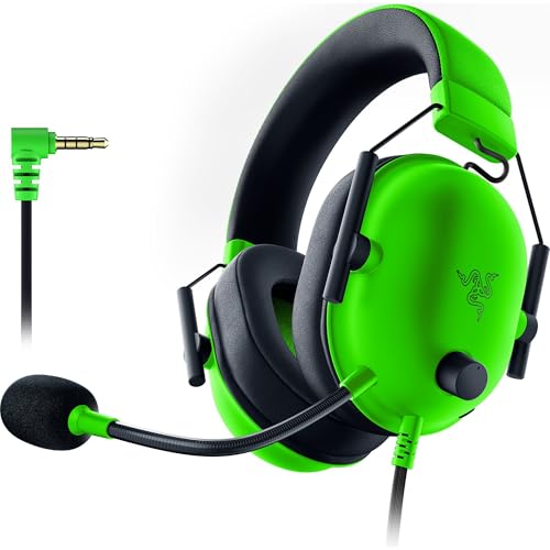Razer BlackShark V2 X – Cuffie E-Sport cablate multipiattaforma (Cuffie cablate con driver da 50 mm, cancellazione del rumore per PC, Mac, PS4, Xbox One e Switch) Verde