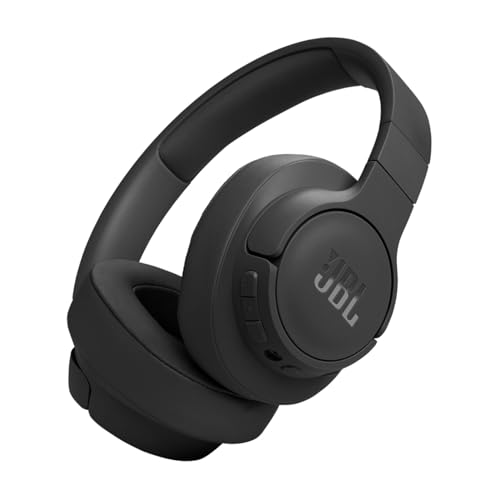 JBL Tune 770 NC Cuffie On-Ear Bluetooth Wireless, con Cancellazione Adattiva del Rumore, SmartAmbient, VoiceAware, JBL Pure Bass Sound, Connessione Multipoint, fino a 70 Ore di Autonomia, Nero