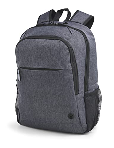 HP Prelude Pro, Zaino per Notebook fino a 15.6″, Creato con Materiale Riciclato, Resistente all’acqua, Spallacci Regolabili e Imbottiti, Fascia Pass-through per Trolley, Inserti Riflettenti, Grigio