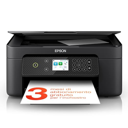 Epson Expression Home XP-4200 Stampante Multifunzione A4 getto d’inchiostro (Stampa Fronte Retro da mobile e su Cloud, Scansione, Copia) Display LCD 6.1cm, WiFi, AirPrint,Cartuce 604 Ananas,Black