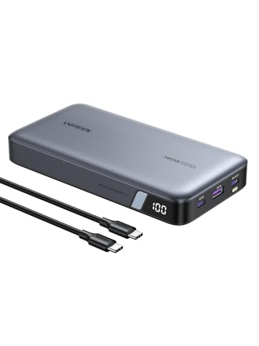 UGREEN Nexode 145W Power Bank 25000mAh Ricarica Rapida Caricatore Portatile PC USB C PD3.1 140W 3 Porte LED Compatibile con iPhone 17 16 15 14 Plus Pro Max Air Galaxy S25 S24 A56 A17 A16 MacBook iPad