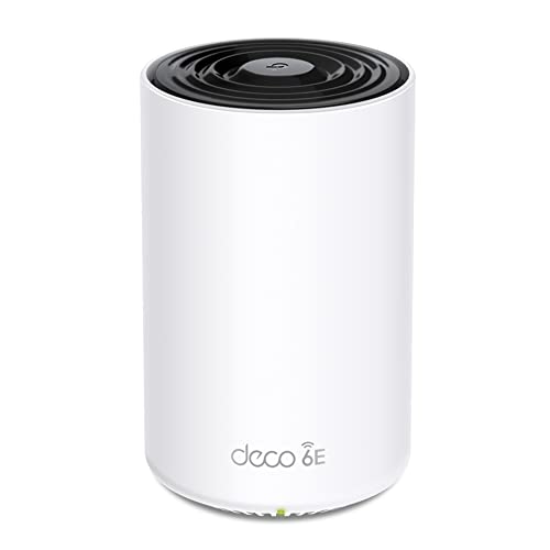 TP-Link Deco XE75 Pro Router Mesh WiFi 6E, AXE5400Mbps Tri-Band, Nuova Banda da 6 GHz, Porta Ethernet da 2,5 Gbps, AI Mesh, Ripetitore WiFi, Access Point, Alexa