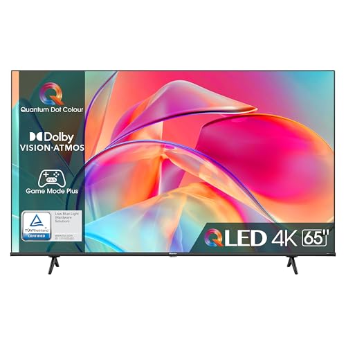 Hisense 65″ QLED 4K 2023 65E77KQ, Smart TV VIDAA U6, Dolby Vision, HDR 10+, Game Mode PRO Plus, Alexa Built-in, VIDAA Voice, Tuner DVB-T2/S2 HEVC 10, lativù 4K