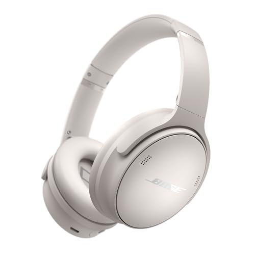 Bose QuietComfort Headphones Cuffie con Cancellazione del Rumore Wireless e Bluetooth 5.1 Over-ear con Durata della Batteria Fino a 24 Ore, Bianco Fumo