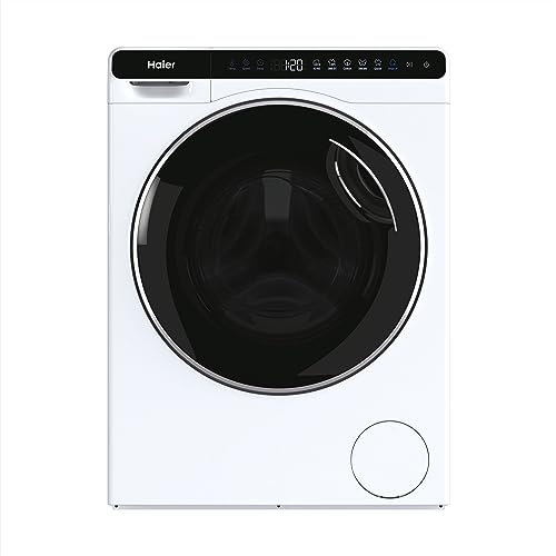 Haier Mini Drum Lavatrice Slim 5 Kg, Libera Installazione, Carica Frontale, Classe A, 1200 Giri, 6 Programmi, Smart AI e Smart Dual Spray, Trattamento ABT, 51 x 44 x 70 cm, Bianca – HW50-BP12307