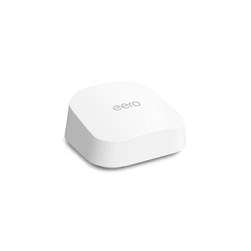 Router Wi-Fi 7 mesh dual-band Amazon eero 7 (modello più recente) – Supporta connessioni Internet fino a 2,5 Gbps, copertura fino a 190 m², confezione da 1