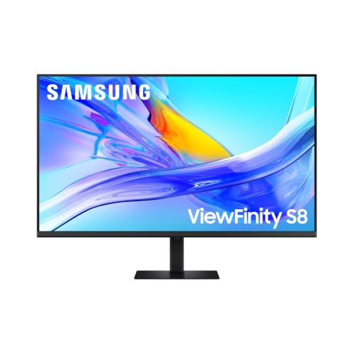 Samsung Monitor HRM ViewFinity S8 (S37D800UAU), Flat, 37”, 3840×2160 (UHD 4K), HDR10, 60Hz, 5ms, HDMI, DP, Ingresso Audio, PIP, PBP, Easy Setup Stand