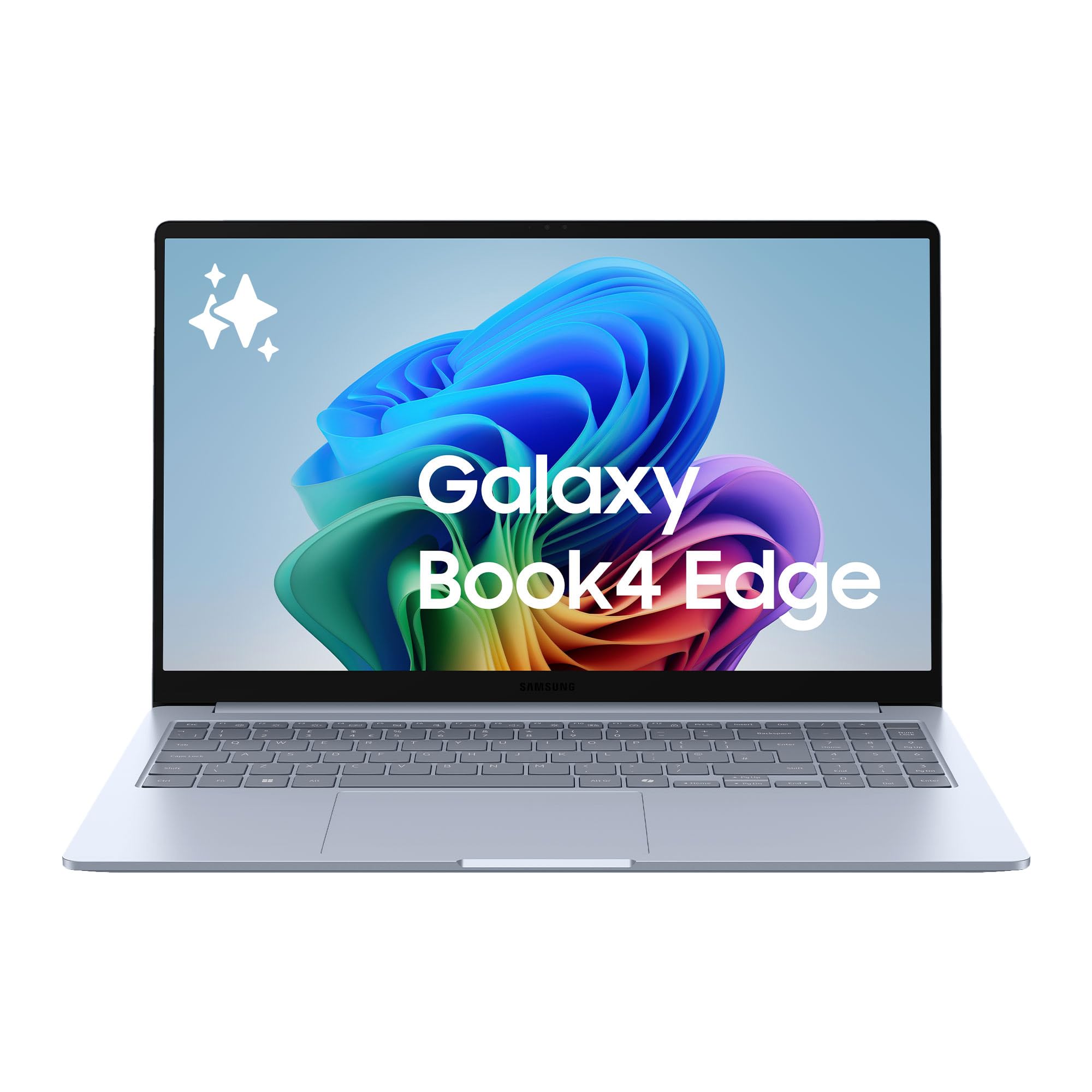 Samsung Galaxy Book4 Edge, Laptop, Display da 15.6″, Snapdragon X Plus, 16GB RAM, 512GB SSD, Windows 11 Home, Sapphire Blue [Versione italiana]