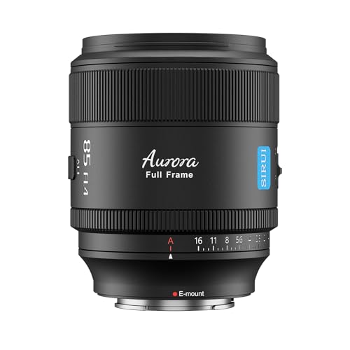 SIRUI Aurora 85mm Obiettivo F1.4 Full Frame Auto Focus, Teleobiettivo Prime Portrait per Fotocamere (E-Mount), per Sony FX3, FX6, Serie A7, Serie A7R, Serie A7S, A9, ZV-E1