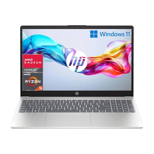 HP Laptop 15-fc0010sl, AMD Ryzen 5-7520U, RAM 8GB LPDDR5, SSD 512GB, AMD Radeon, Display 15.6” FHD SVA 250 Nits, Antiriflesso, Wi-Fi, 720p TNR Privacy Cam, Windows 11, Argento, Non convertibile