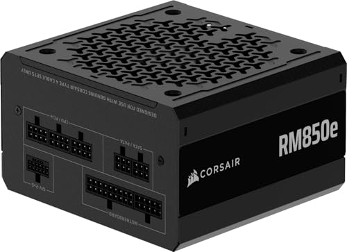 CORSAIR RM850e (2025) Alimentatore ATX Modulare Silenzioso 12V-2×6 – Nero