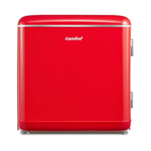 COMFEE’ RCD50RE2EURT(E) Mini Frigo 47L, Frigorifero Monoporta Design Retrò